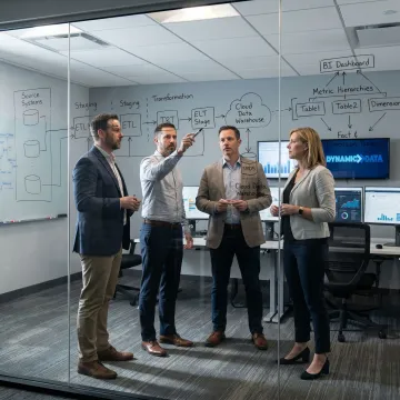 BI consultants planning analytics workflows