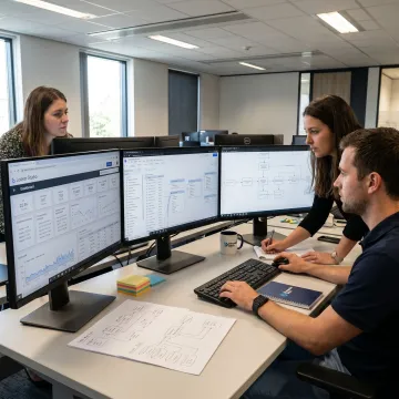 Consultant planning a Looker dashboard workflow
