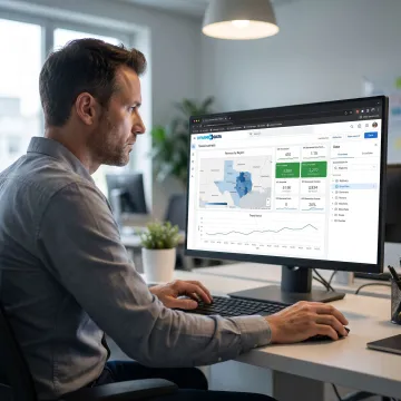 Google Looker consultant reviewing analytics dashboard