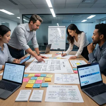 Consultants mapping AI strategy for a manufacturing operation