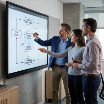 Consultants planning an MLOps workflow