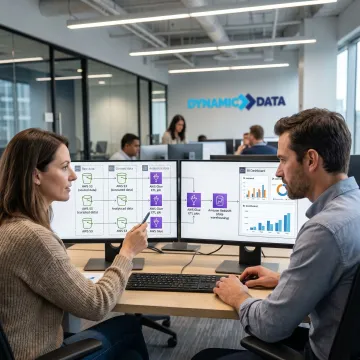 AWS cloud data lake architecture dashboard
