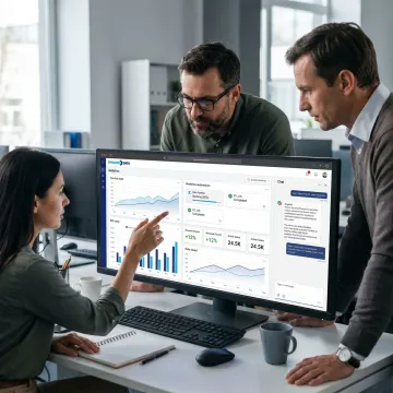 AI copilot dashboard used by business team