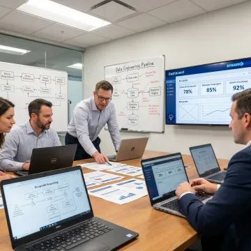 Consultants planning nonprofit dashboard strategy