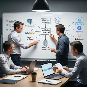 Data migration workflow planning session