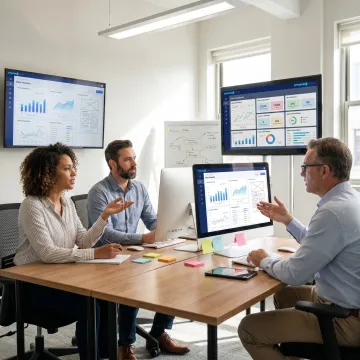 Consulting team planning dashboard workflow