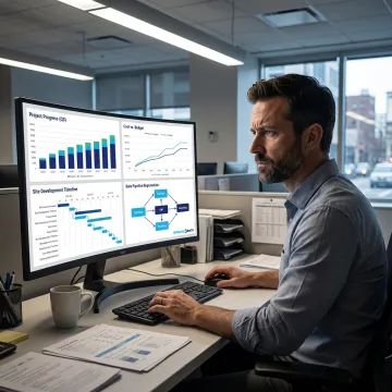 BI consultant mapping construction data workflows