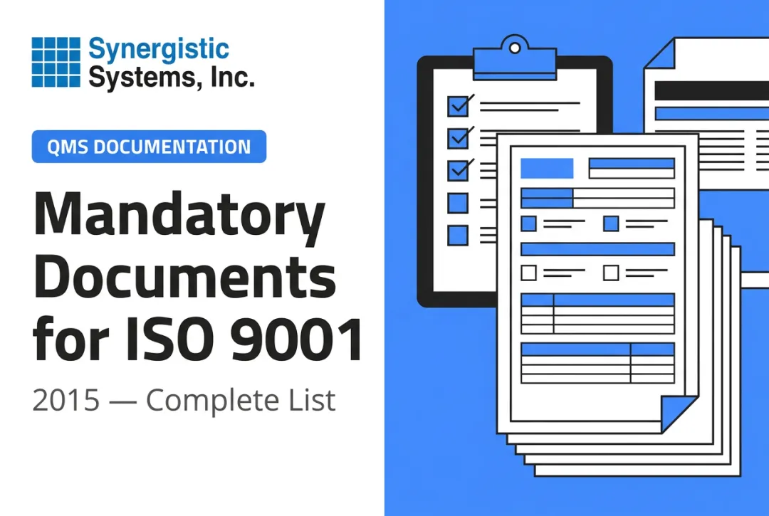 Mandatory Documents for ISO 9001:2015 — Complete List