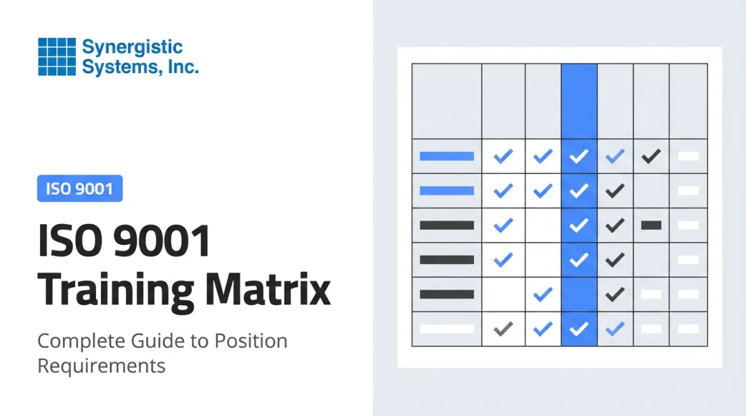 ISO 9001 Training Matrix: Complete Guide to Position Requirements