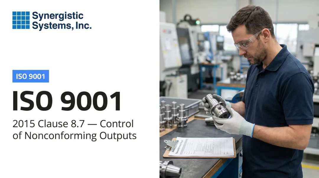 ISO 9001:2015 Clause 8.7 — Control of Nonconforming Outputs