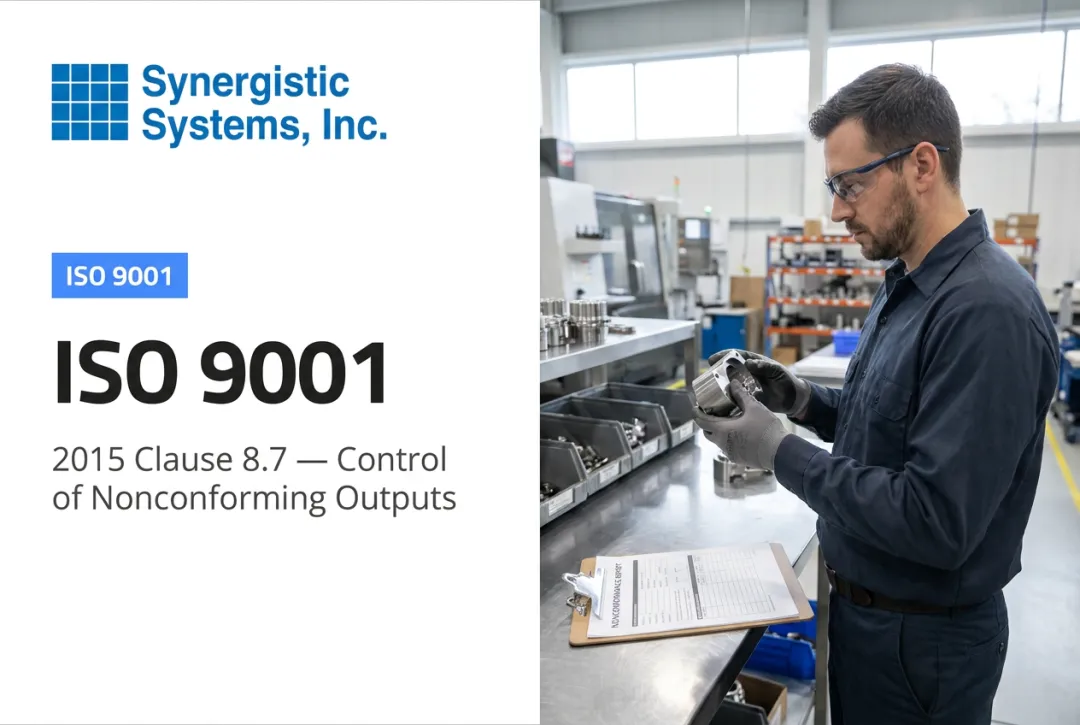 ISO 9001:2015 Clause 8.7 — Control of Nonconforming Outputs