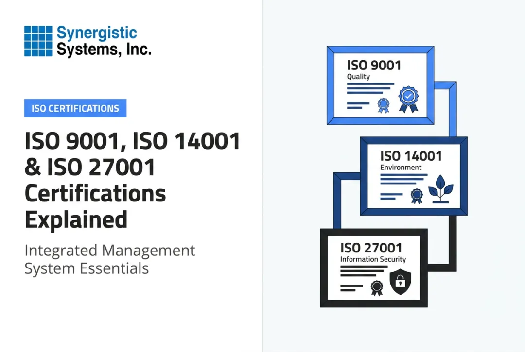 ISO 9001, ISO 14001 & ISO 27001 Certifications Explained