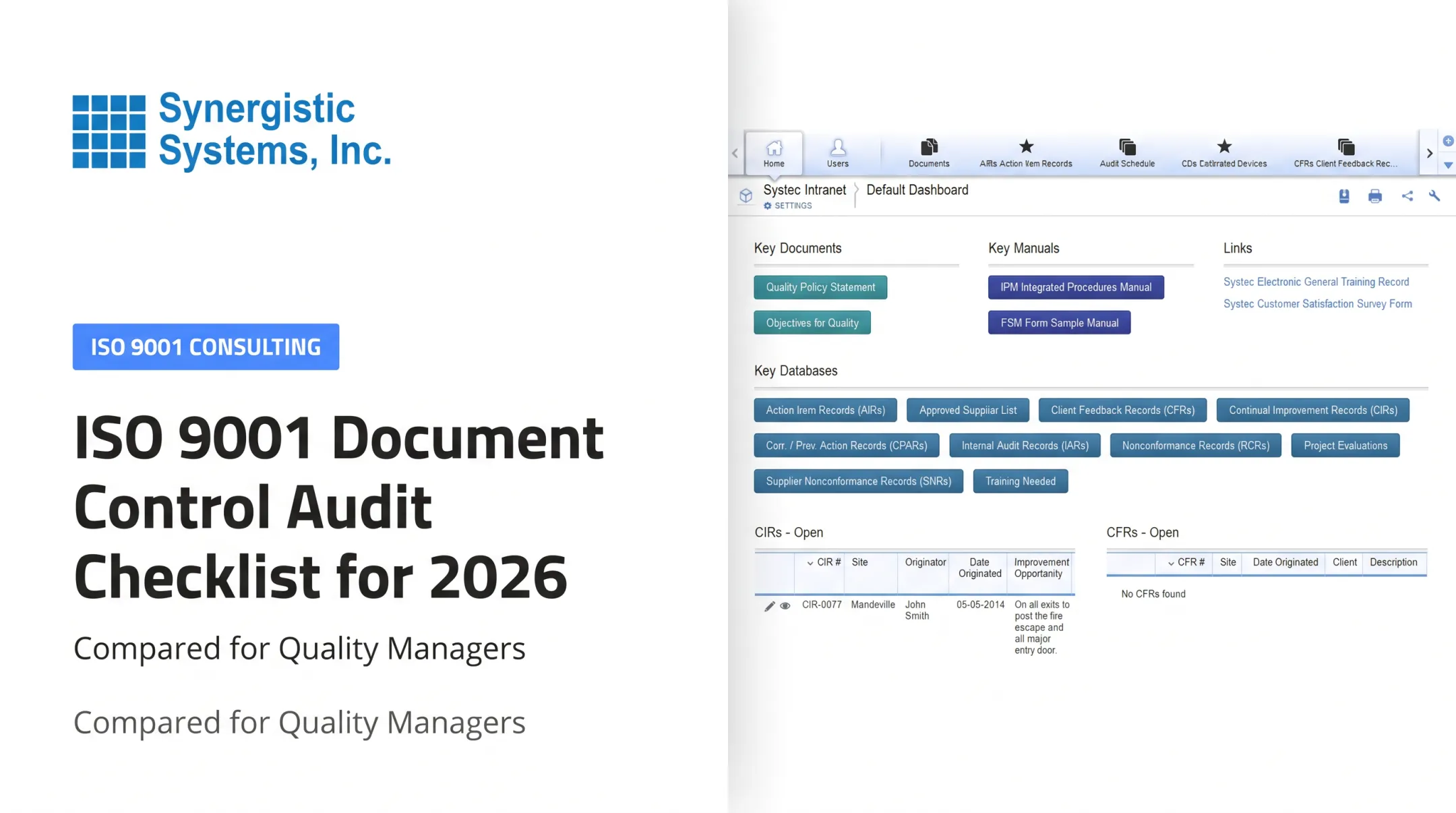 ISO 9001 Document Control Audit Checklist for 2026