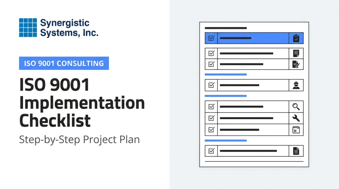 ISO 9001 Implementation Checklist: Step-by-Step Project Plan