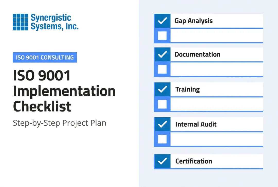 ISO 9001 Implementation Checklist: Step-by-Step Project Plan