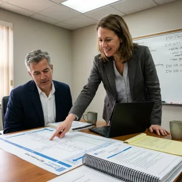 Consultants mapping integrated ISO implementation steps