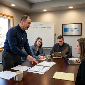 ISO consultant leading environmental management training