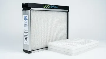 ECOairflow M-Series electronic polarization filter unit with ETL certification label