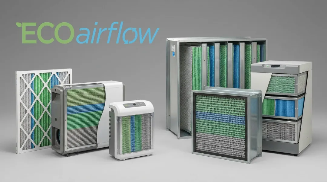 ECOairflow Electronic Polarization Technology filter product lineup residential and commercial models