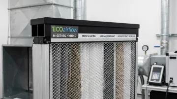 ECOairflow M-Series MERV 13 to 16 hybrid air filter product close-up
