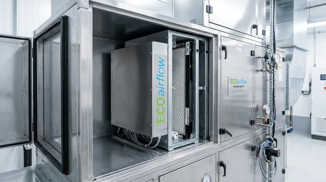 ECOairflow M-Series Hybrid electronic air filter unit for healthcare HVAC systems