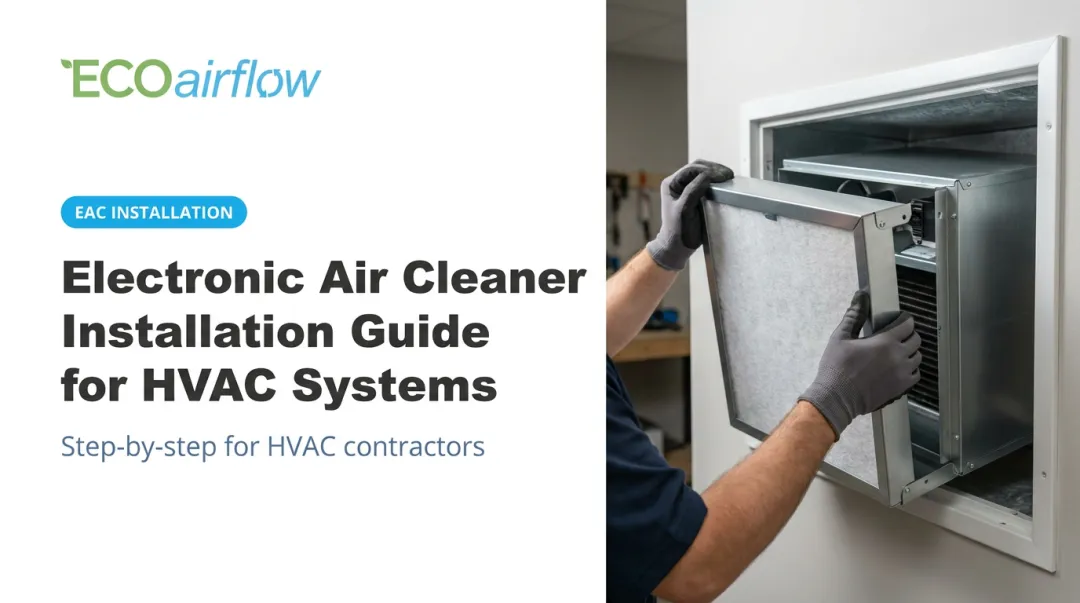 Electronic Air Cleaner Installation Guide for HVAC Systems