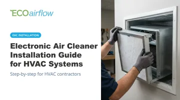 Electronic Air Cleaner Installation Guide for HVAC Systems