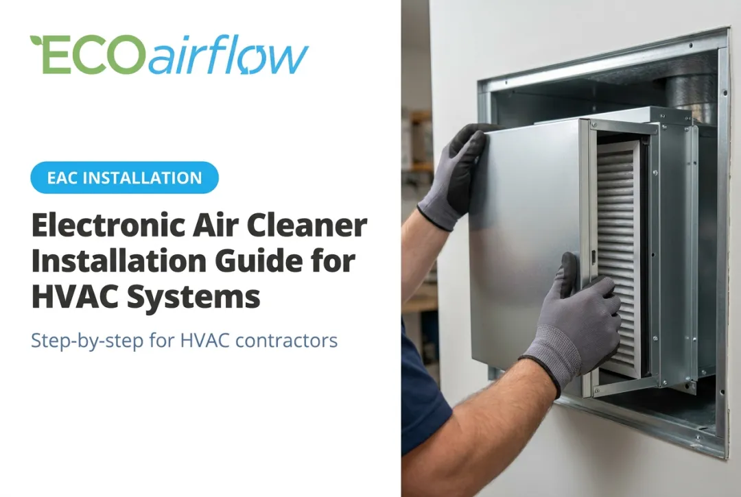 Electronic Air Cleaner Installation Guide for HVAC Systems