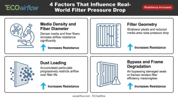 Four key factors affecting HVAC filter pressure drop in real operation