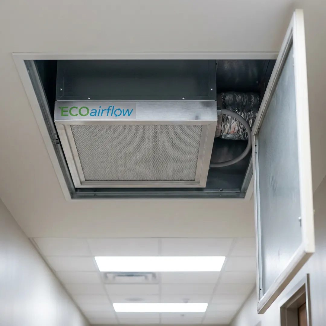 Hospital HVAC air filtration