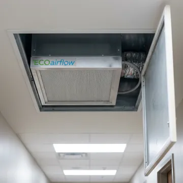 Hospital HVAC air filtration