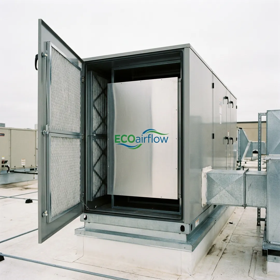 Commercial building HVAC air purification