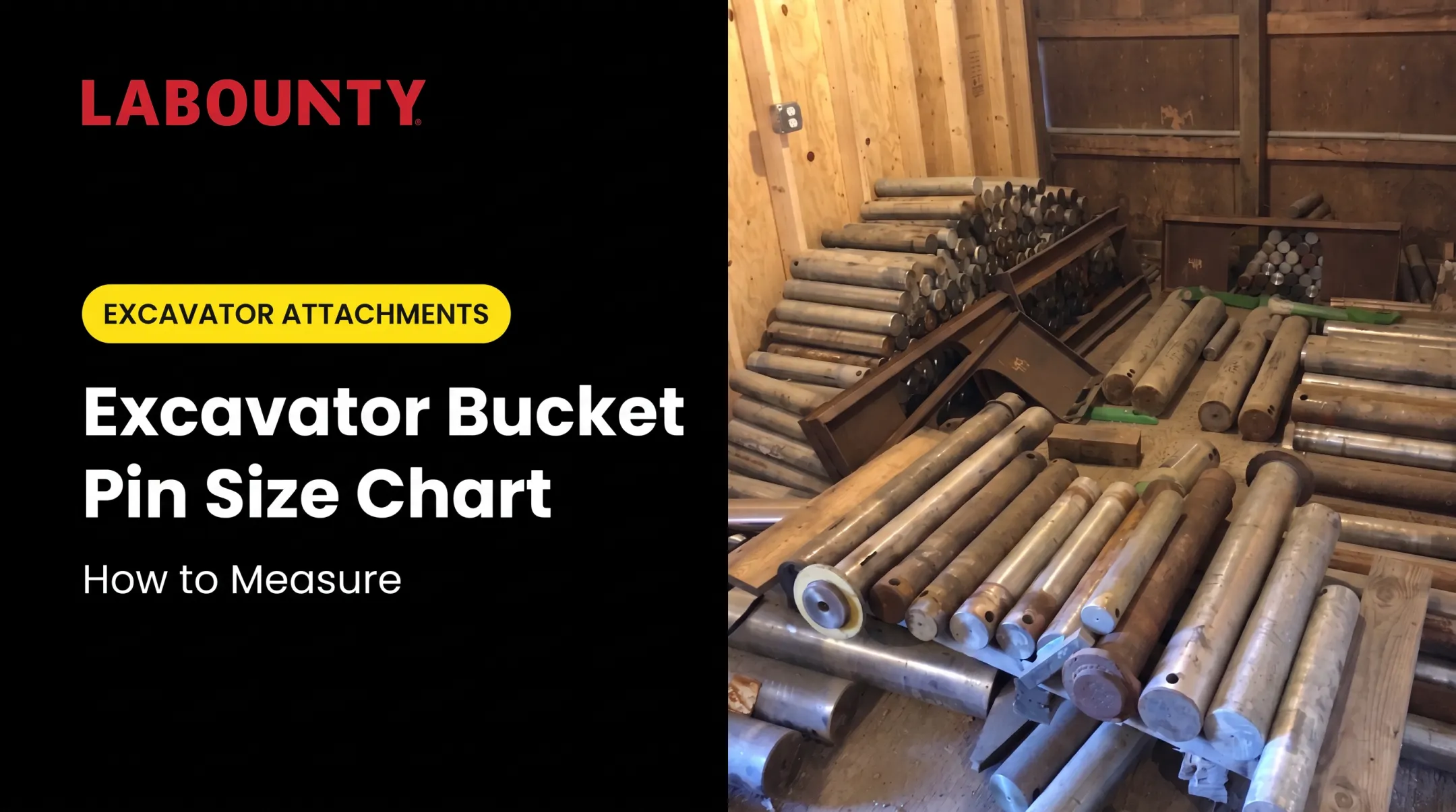 Excavator Bucket Pin Size Chart: How to Measure
