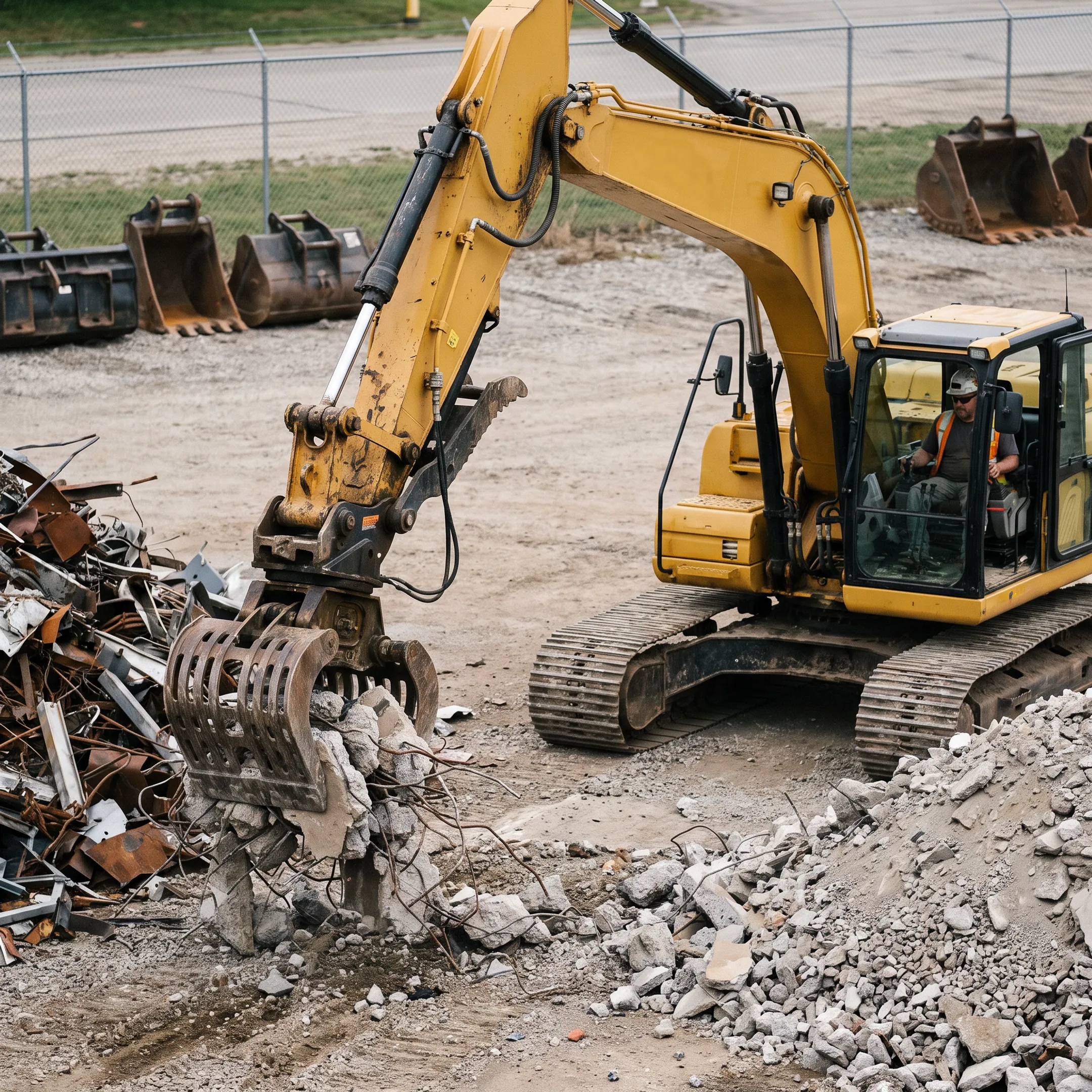 Grapple used for material sorting