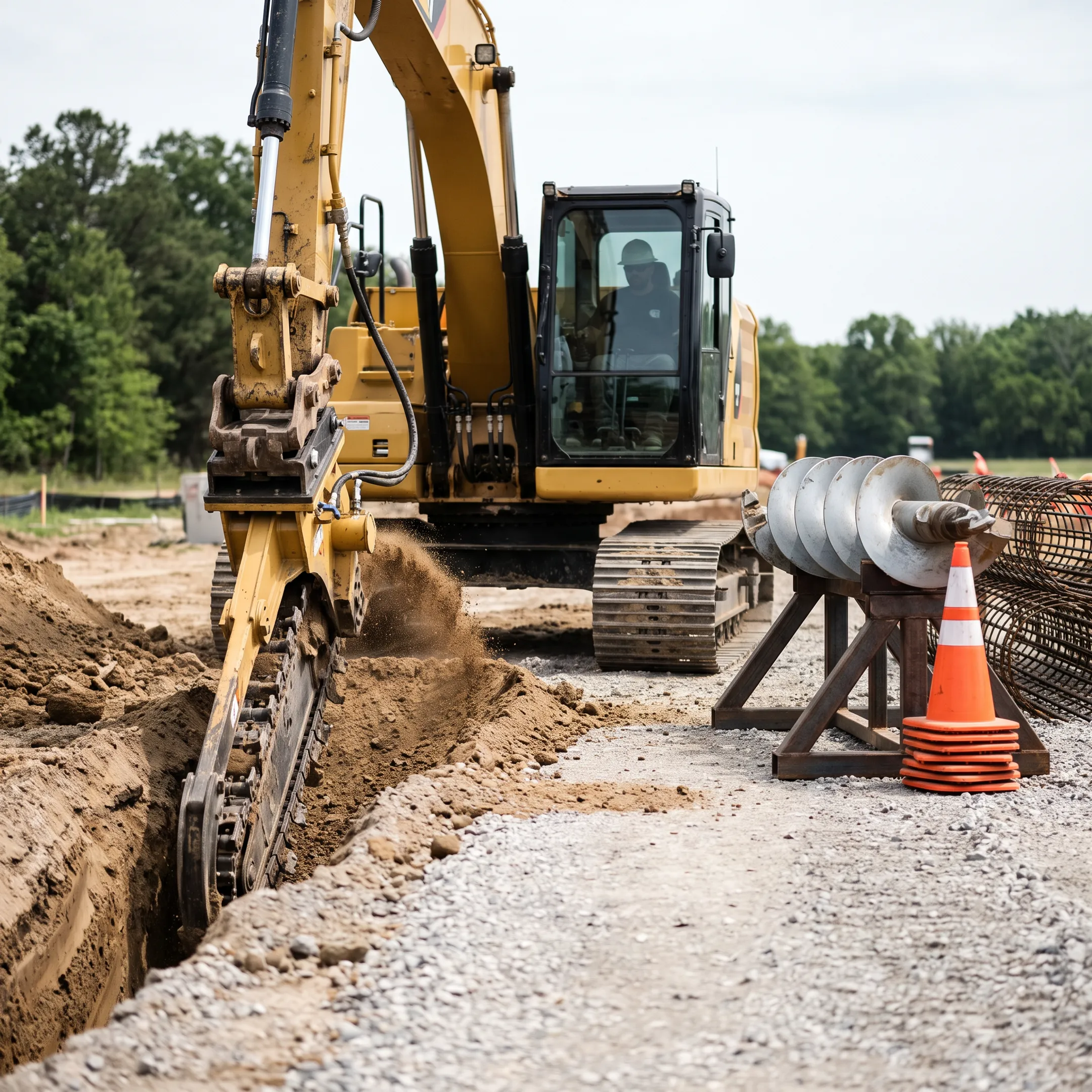 Excavation contractors using attachments
