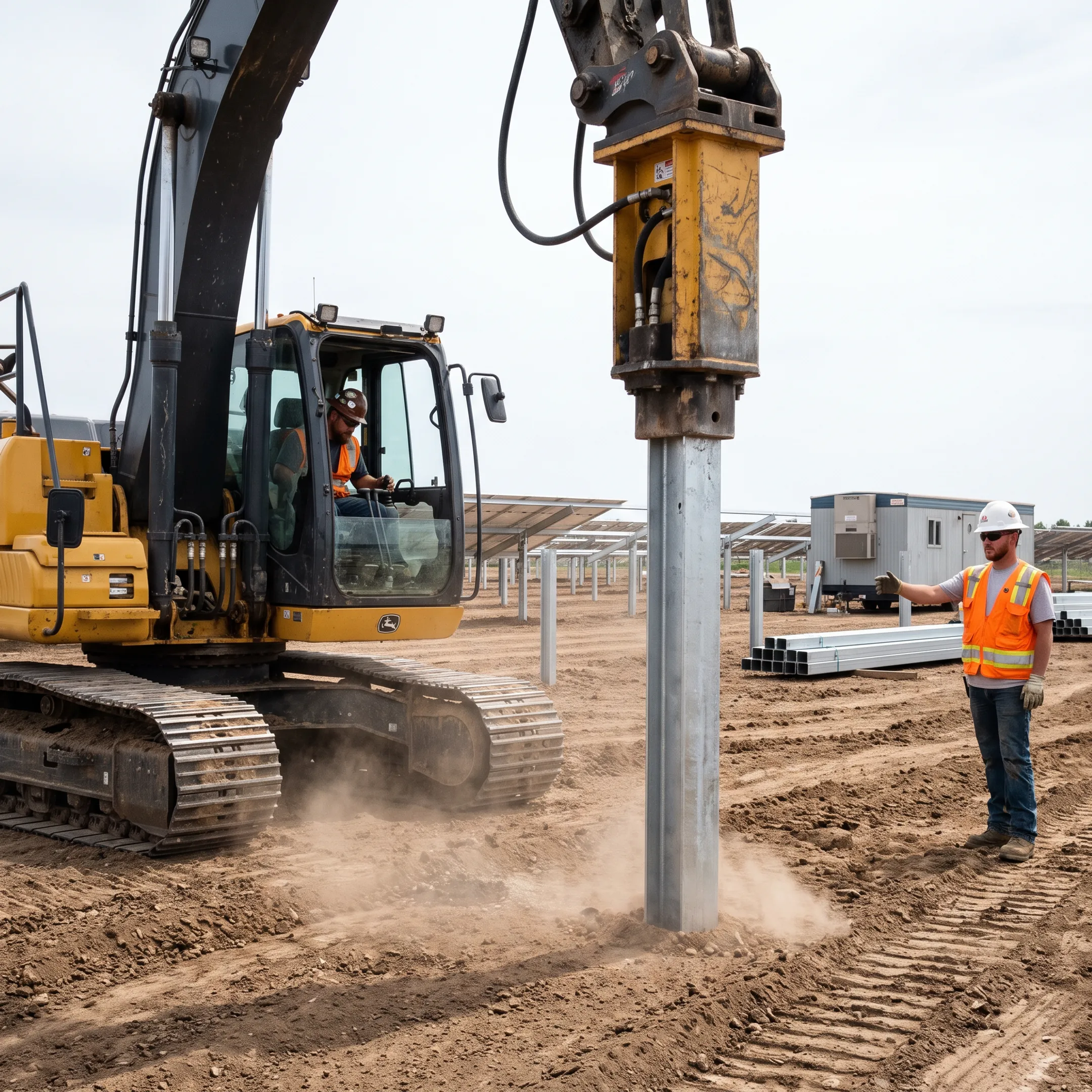 Solar farm construction