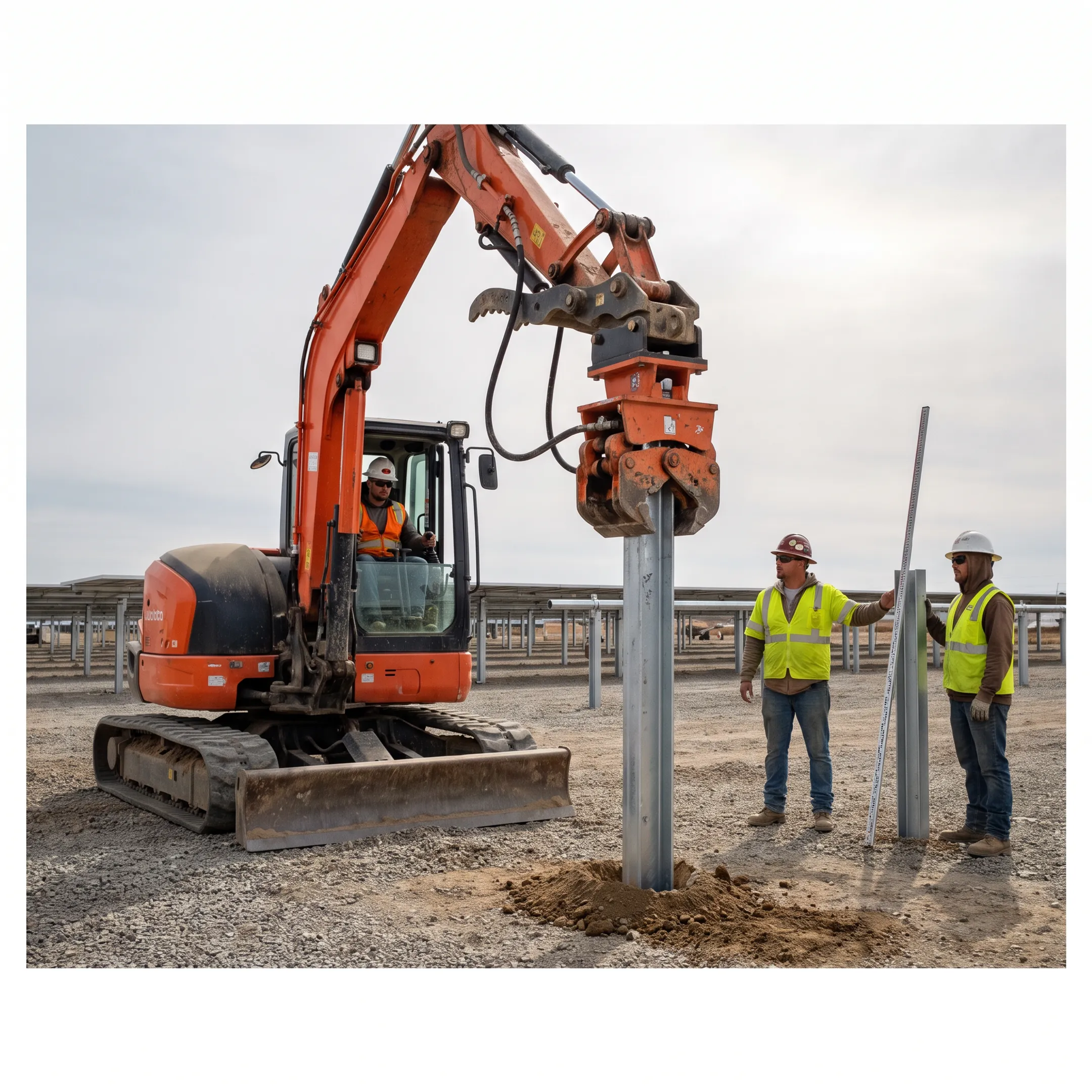 Commercial solar installation