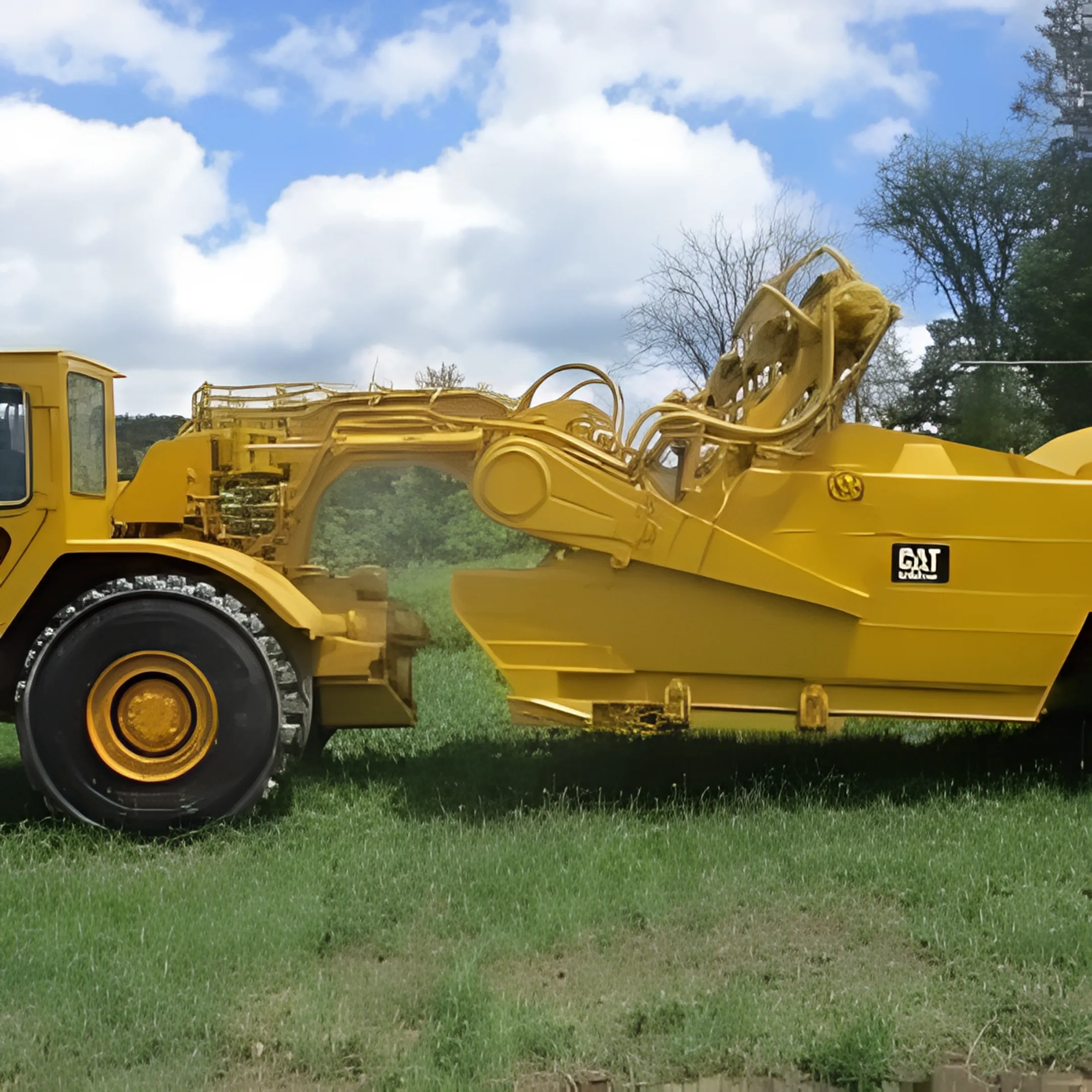 Site preparation contractor using a pull-type scraper