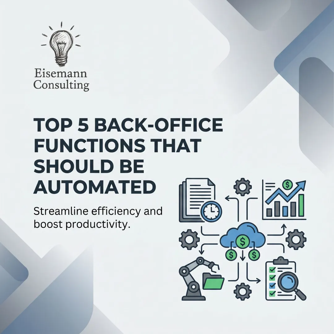 Top 5 Back-Office Functions That Should Be Automated