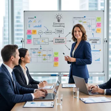 Operations consultant mapping business systems
