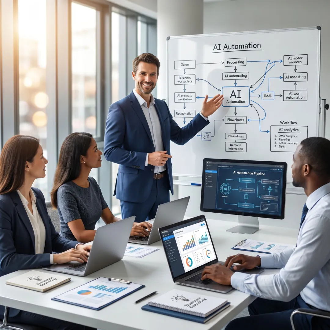 Business automation workflow planning session