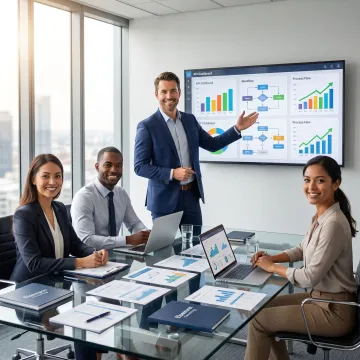 Operations consultant mapping business workflows