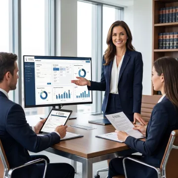 Legal operations consultant reviewing law firm workflow