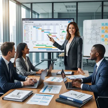 Consultant leading PMO strategy session