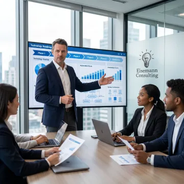 Technology consultant advising a growing business team