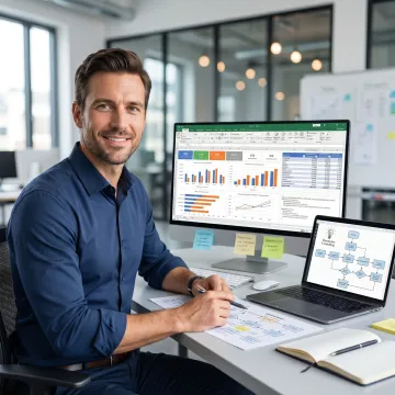 Consultant building Excel automation workflow