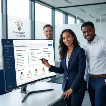 HR onboarding automation dashboard with employee workflow tasks
