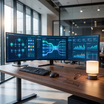 Workflow automation dashboard and data integration setup