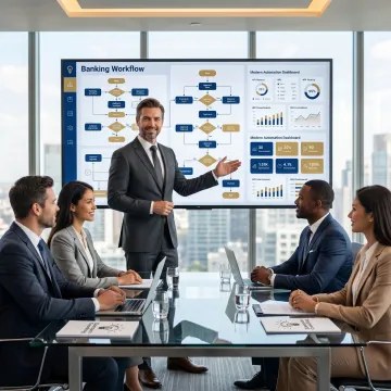 Consultant mapping automated banking workflows