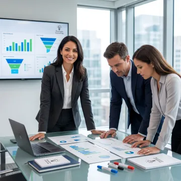 Fractional sales strategy meeting with business leader